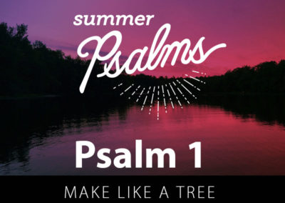 Psalm 1: Make Like A Tree