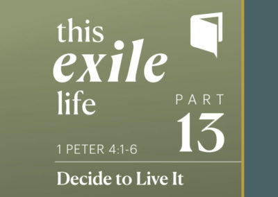 Part 13: Decide to Live It