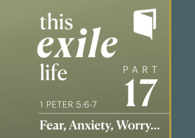 Part 17: Fear, Anxiety, Worry…